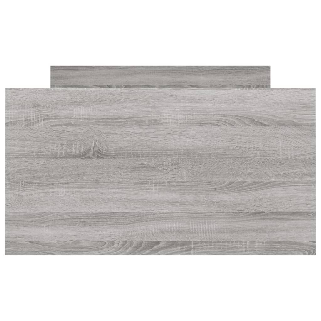 Bedframe Met Hoofd- En Voeteneinde Eiken 90 x 190 cm Grijs sonoma