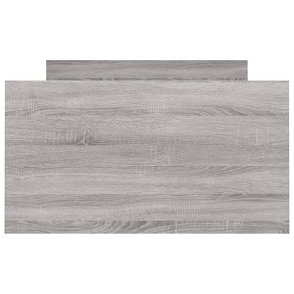 Bedframe Met Hoofd- En Voeteneinde Eiken 90 x 190 cm Grijs sonoma