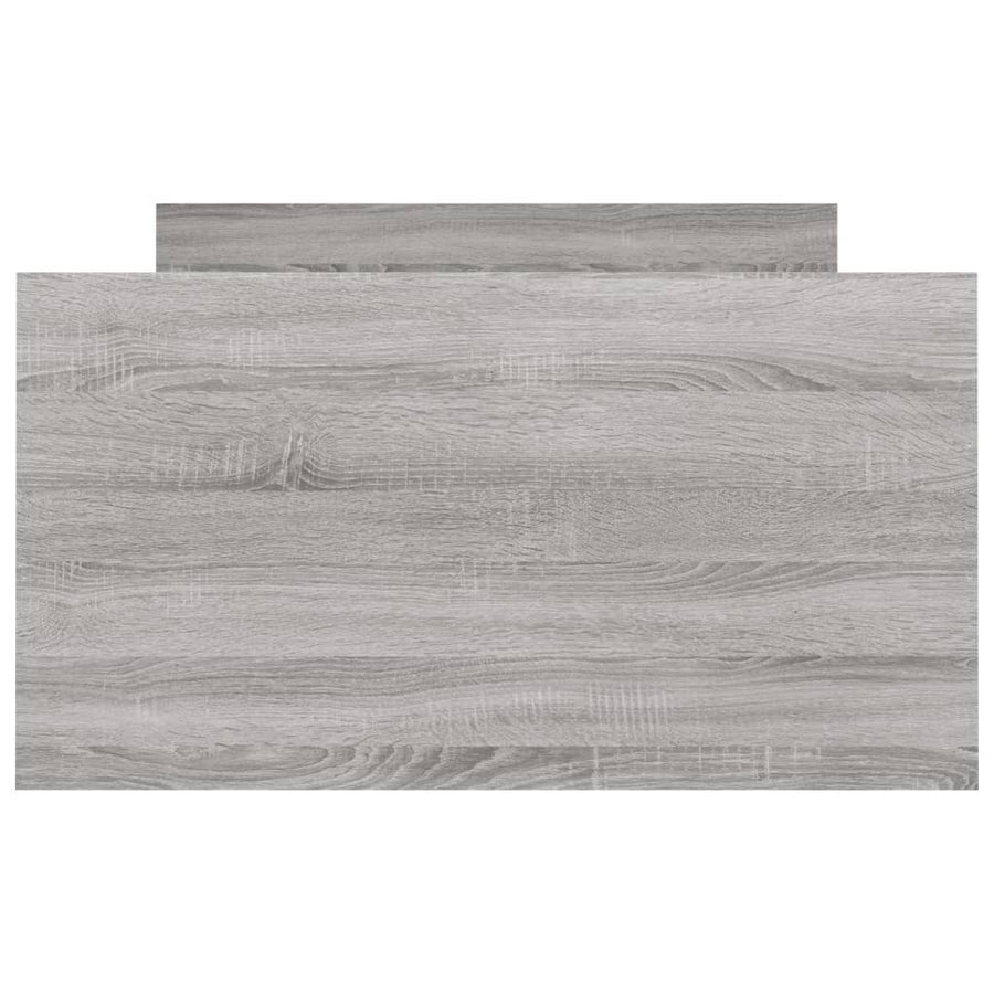 Bedframe Met Hoofd- En Voeteneinde Eiken 90 x 190 cm Grijs sonoma