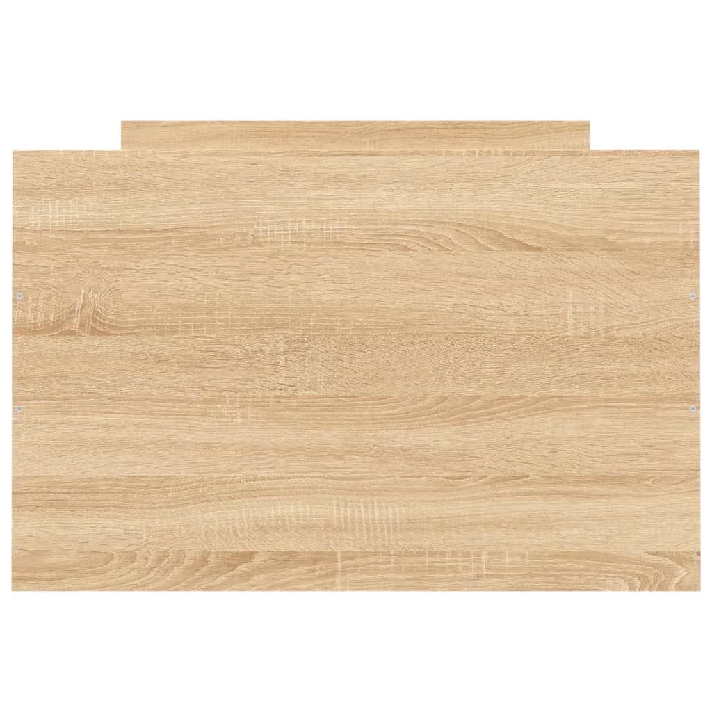 Bedframe Met Hoofd- En Voeteneinde Kleur 75 x 190 cm Sonoma eiken