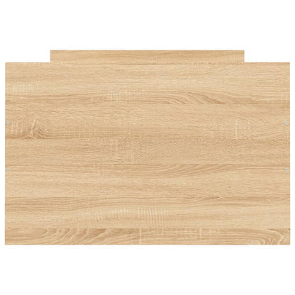 Bedframe Met Hoofd- En Voeteneinde Kleur 75 x 190 cm Sonoma eiken
