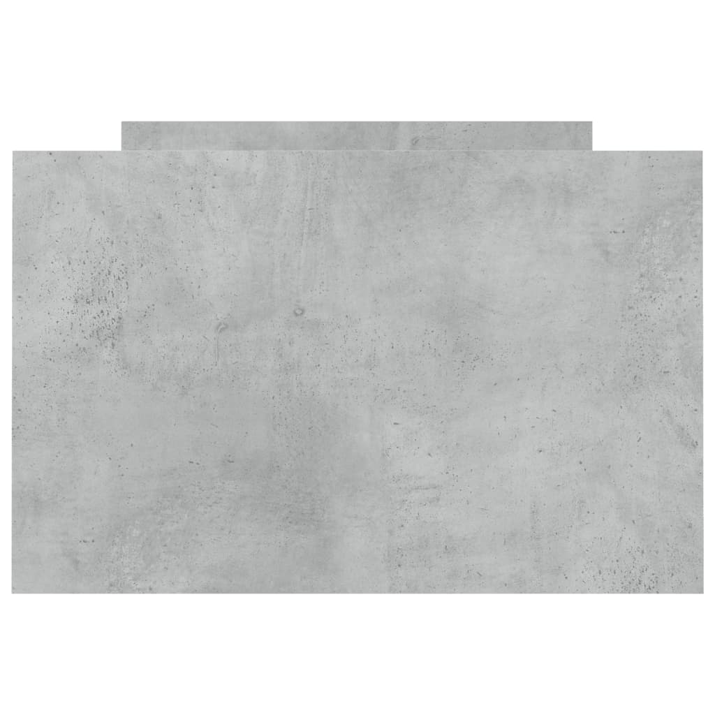 Bedframe Met Hoofd- En Voeteneinde 75 x 190 cm Betongrijs