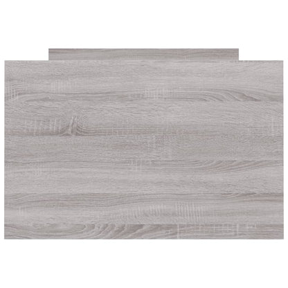 Bedframe Met Hoofd- En Voeteneinde 75 x 190 cm Grijs sonoma