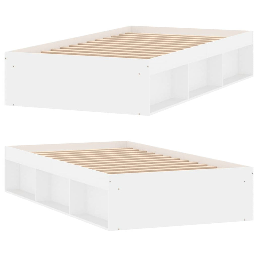Bedframe 90 x 200 cm Wit