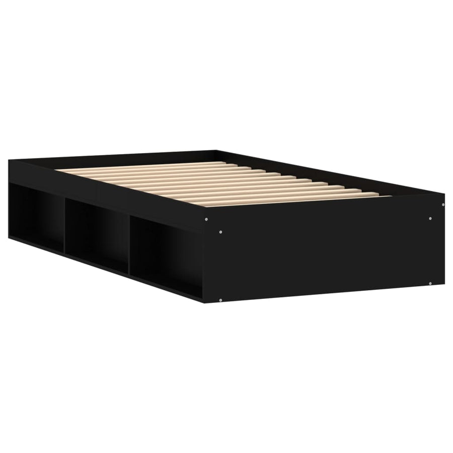 Bedframe 90 x 200 cm Zwart
