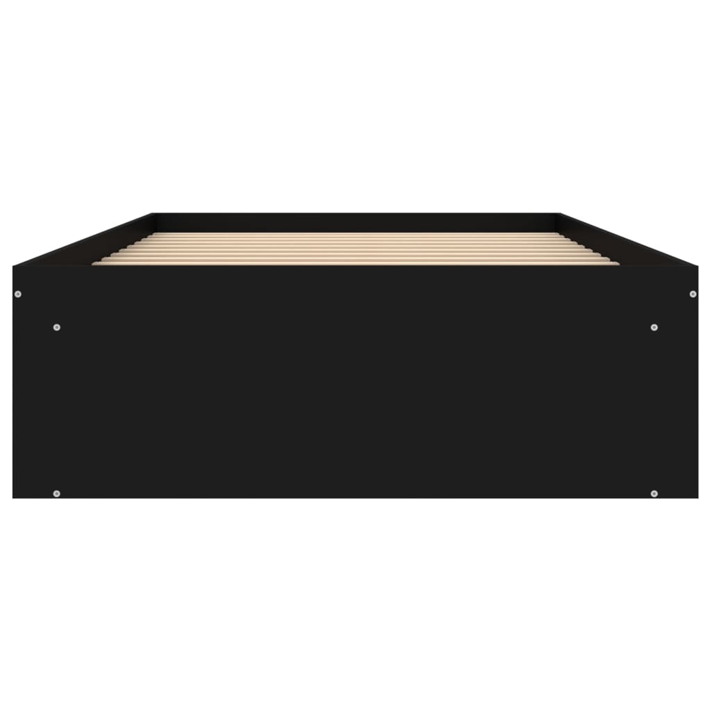 Bedframe 90 x 200 cm Zwart