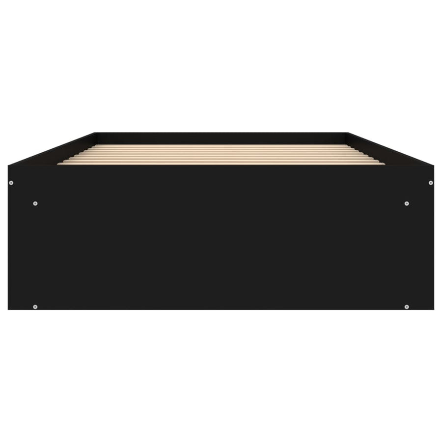 Bedframe 90 x 200 cm Zwart
