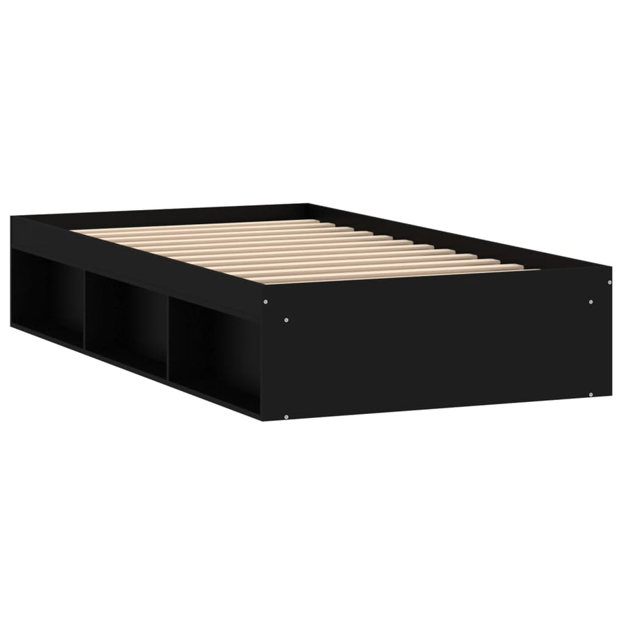 Bedframe 90 x 200 cm Zwart