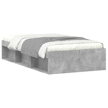 Bedframe 90 x 200 cm Betongrijs