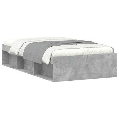 Bedframe 90 x 200 cm Betongrijs