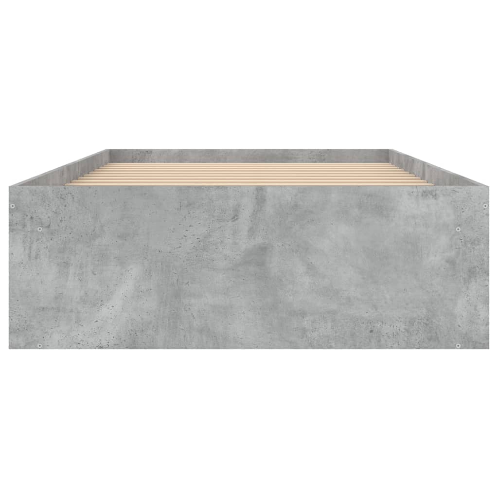 Bedframe 90 x 200 cm Betongrijs