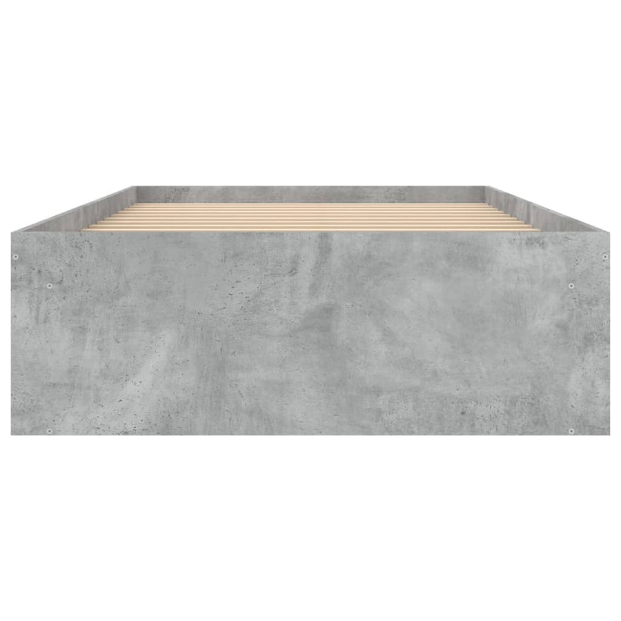 Bedframe 90 x 200 cm Betongrijs