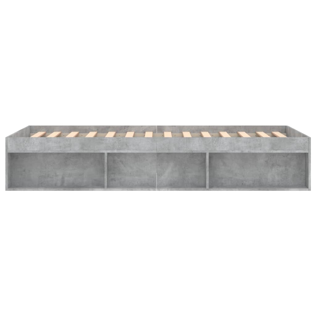 Bedframe 90 x 200 cm Betongrijs