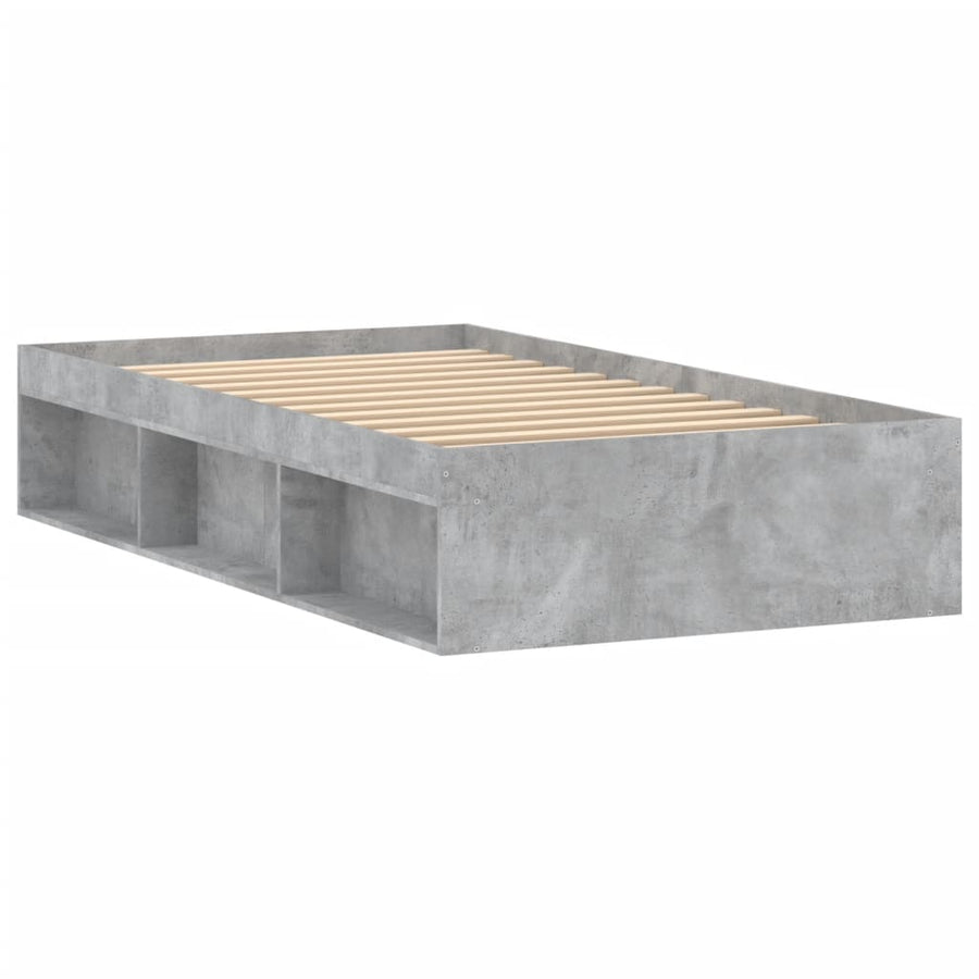 Bedframe 90 x 200 cm Betongrijs