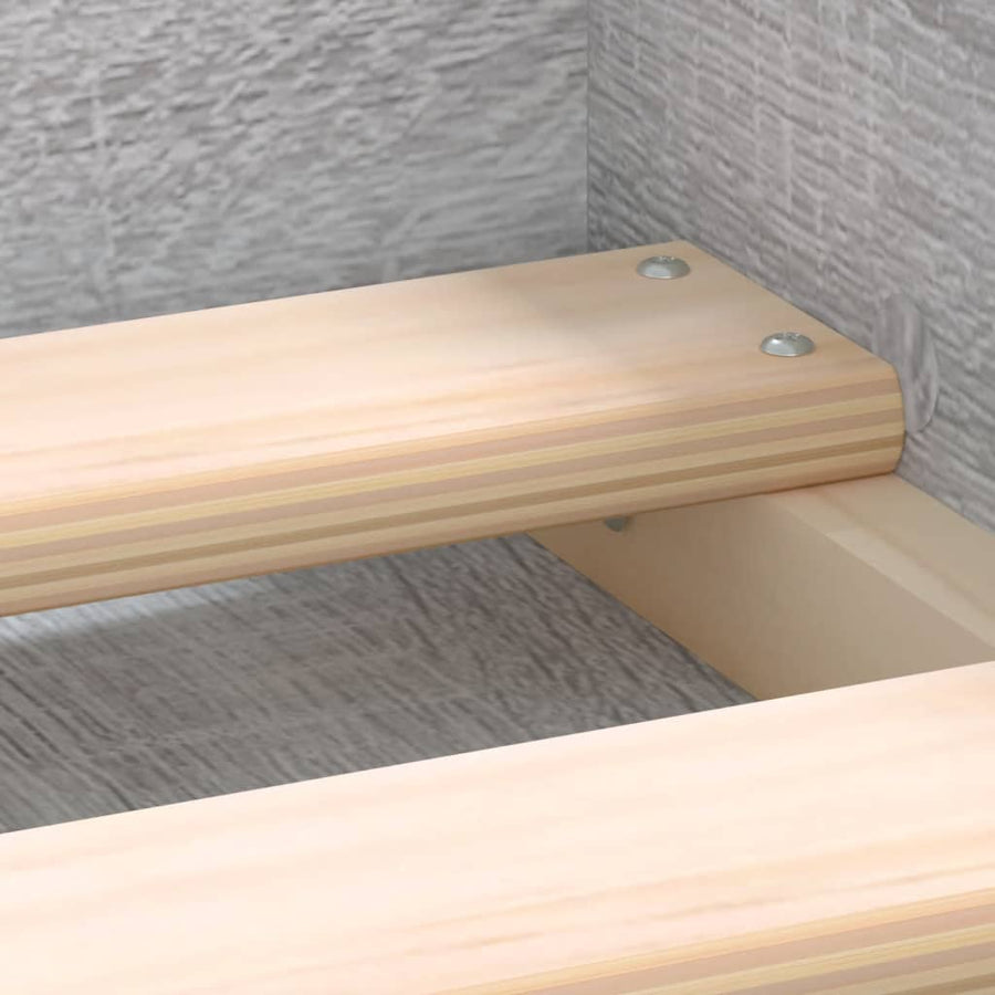 Bedframe Eikenkleurig 90 x 200 cm Grijs sonoma