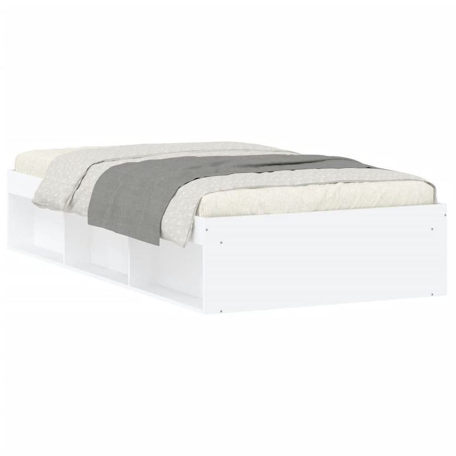 Bedframe 100 x 200 cm Wit