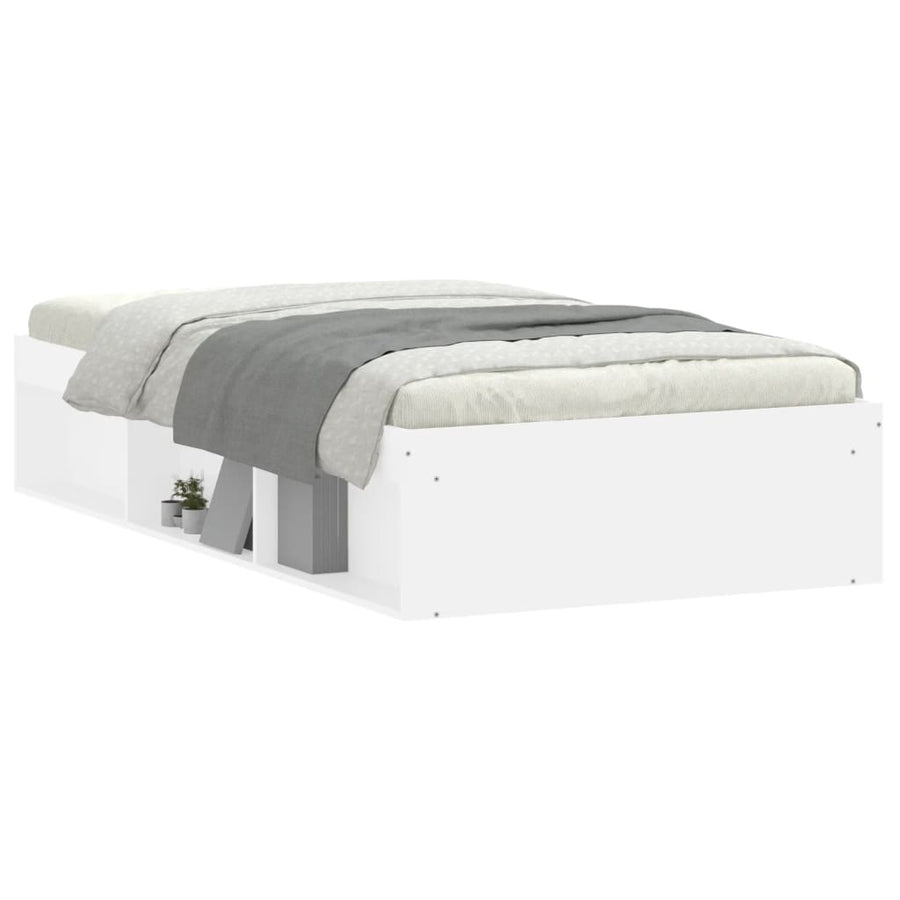 Bedframe 100 x 200 cm Wit