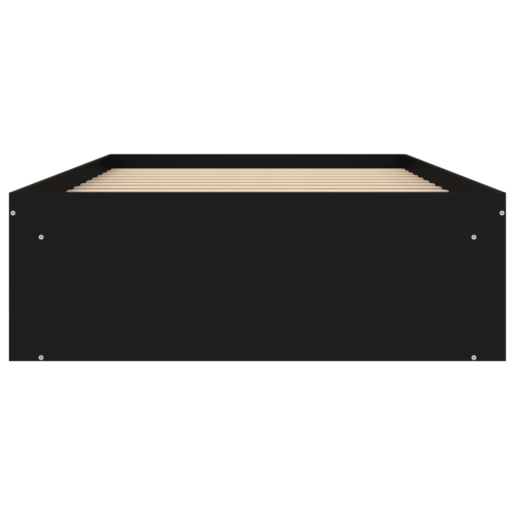 Bedframe 100 x 200 cm Zwart
