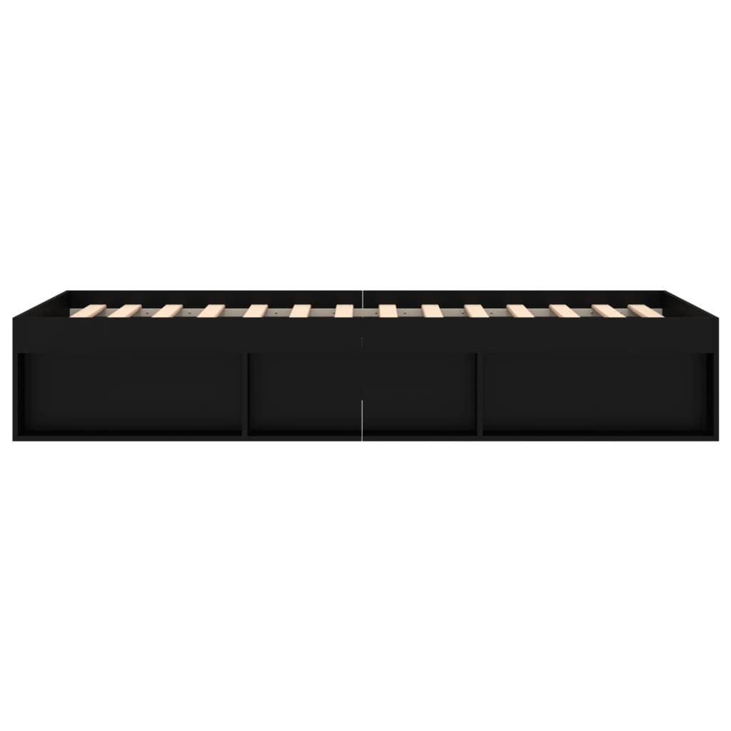Bedframe 100 x 200 cm Zwart