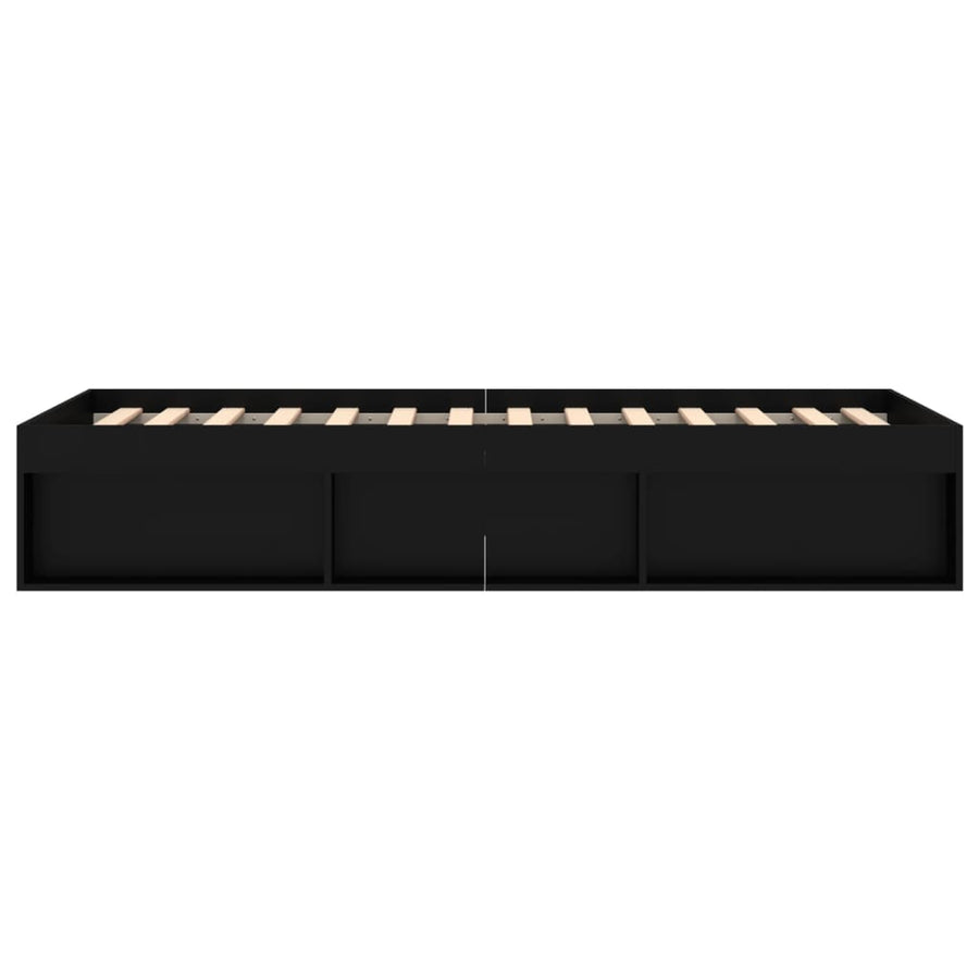 Bedframe 100 x 200 cm Zwart