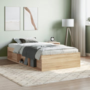 Bedframe 100x200 cm sonoma eiken