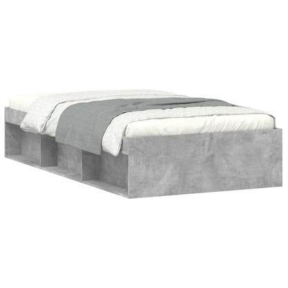 Bedframe 100 x 200 cm Betongrijs
