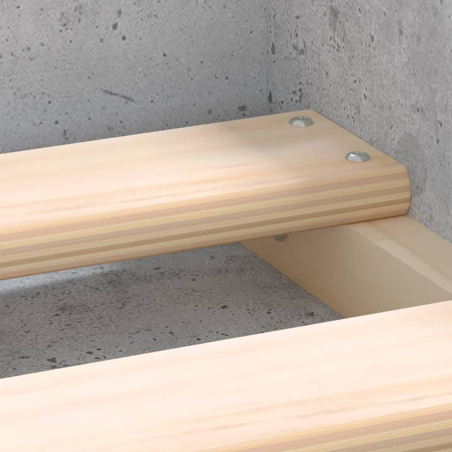 Bedframe 100 x 200 cm Betongrijs