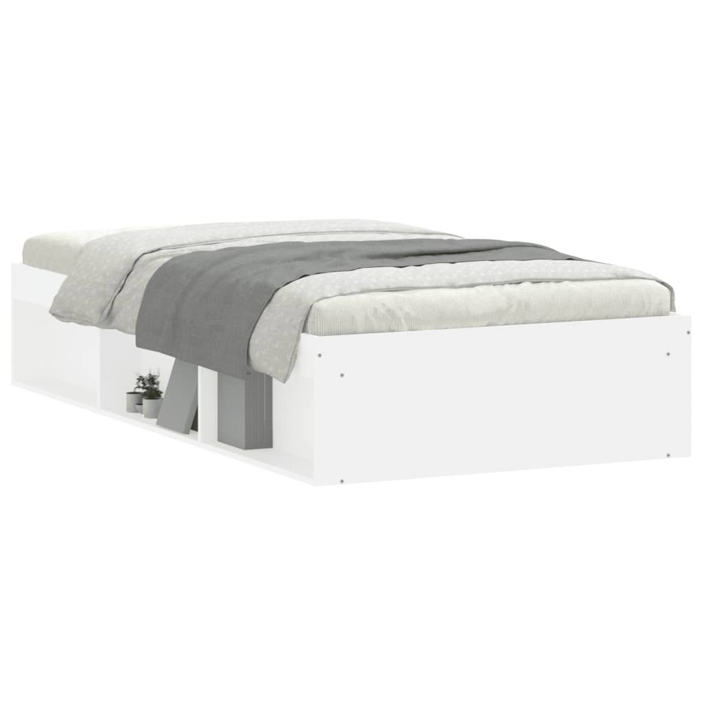 Bedframe 90 x 190 cm Wit