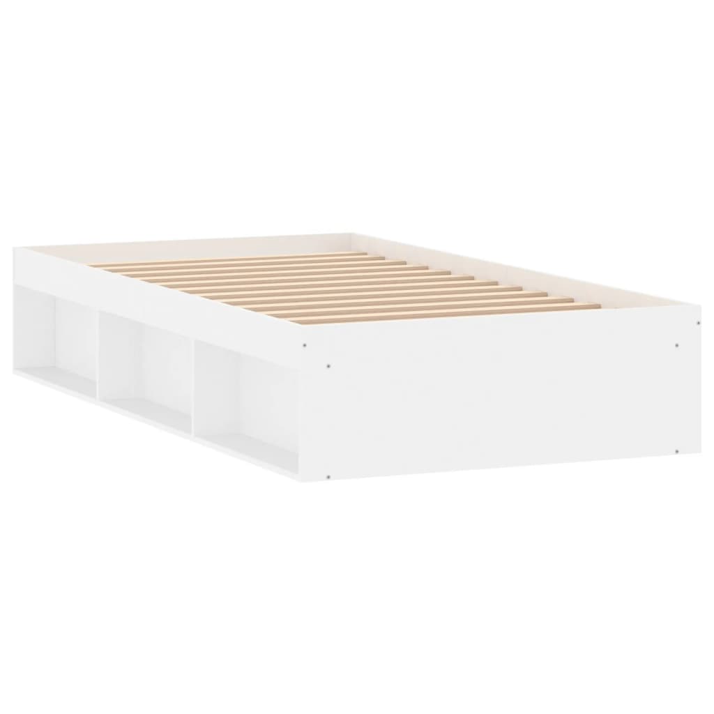 Bedframe 90 x 190 cm Wit