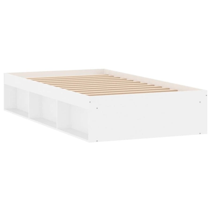 Bedframe 90 x 190 cm Wit