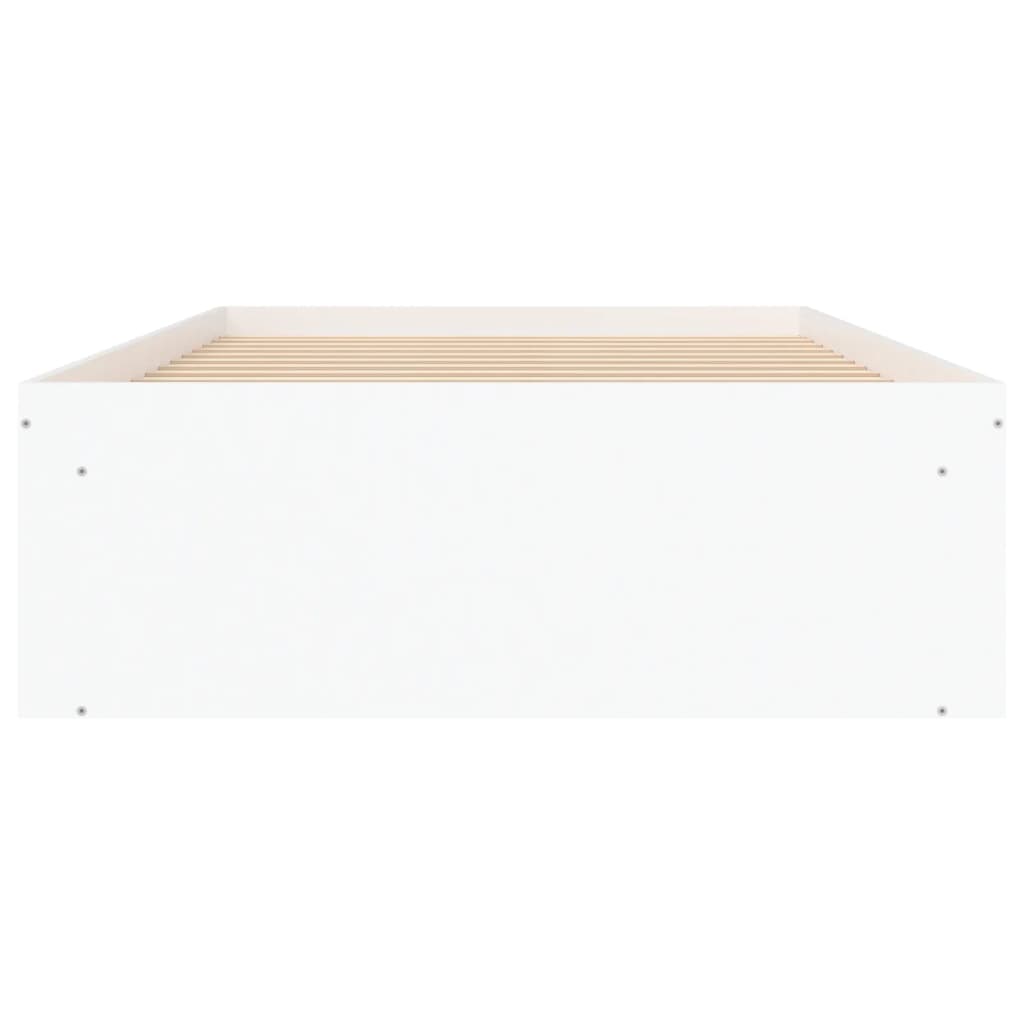 Bedframe 90 x 190 cm Wit