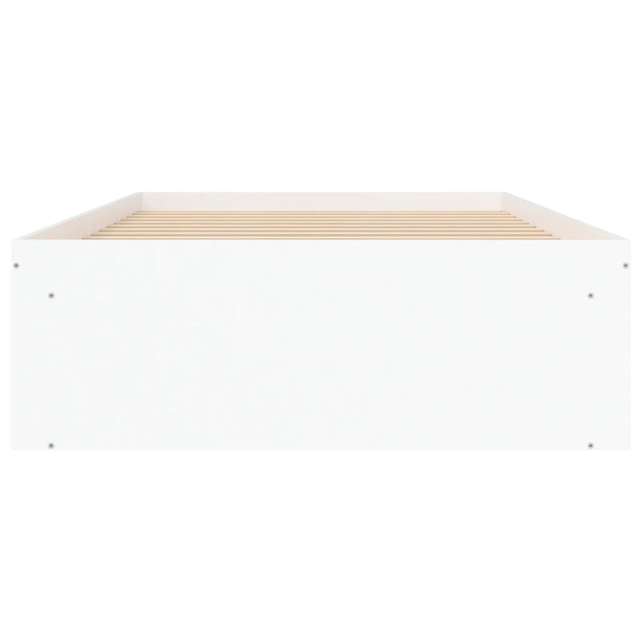 Bedframe 90 x 190 cm Wit