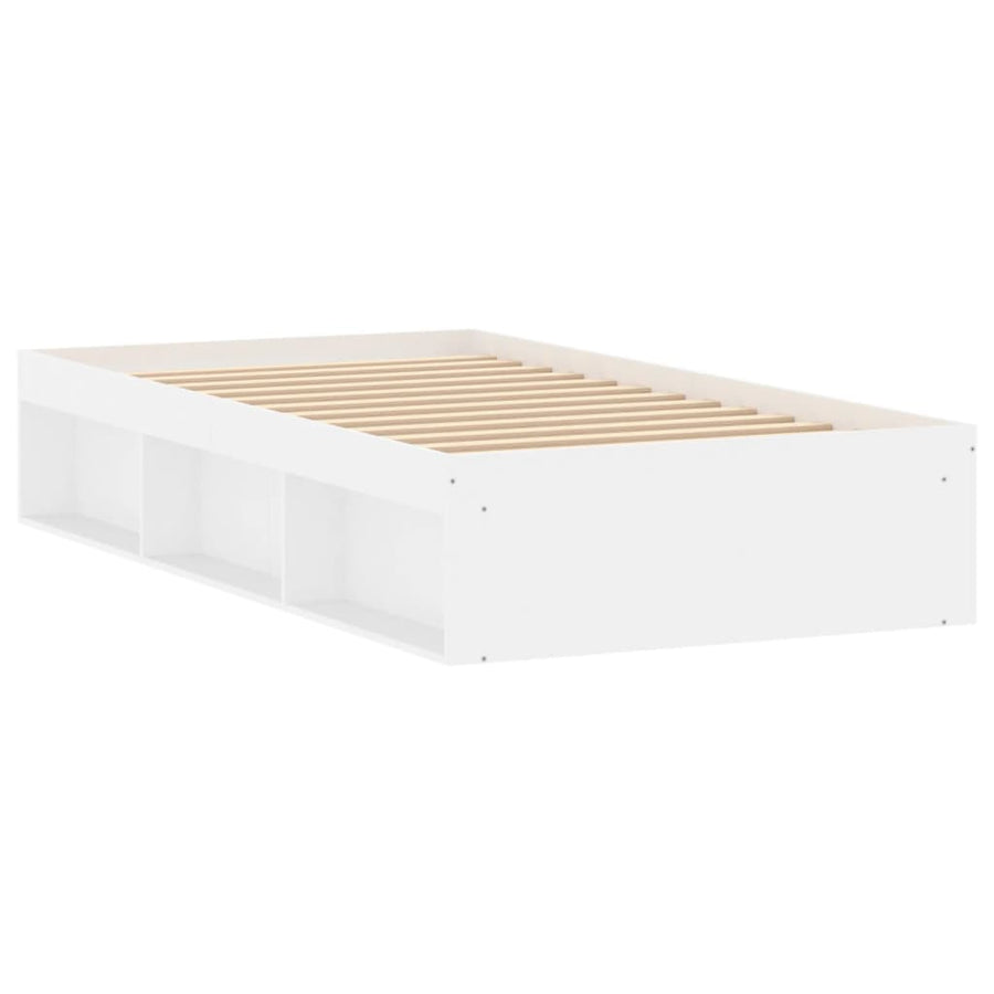 Bedframe 90 x 190 cm Wit