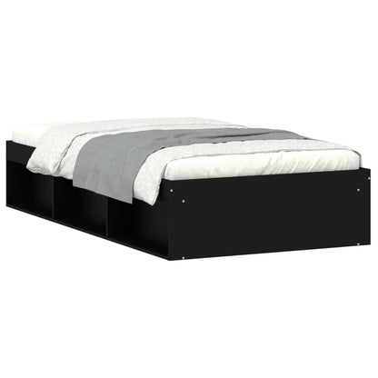 Bedframe 90 x 190 cm Zwart