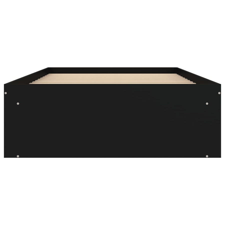 Bedframe 90 x 190 cm Zwart