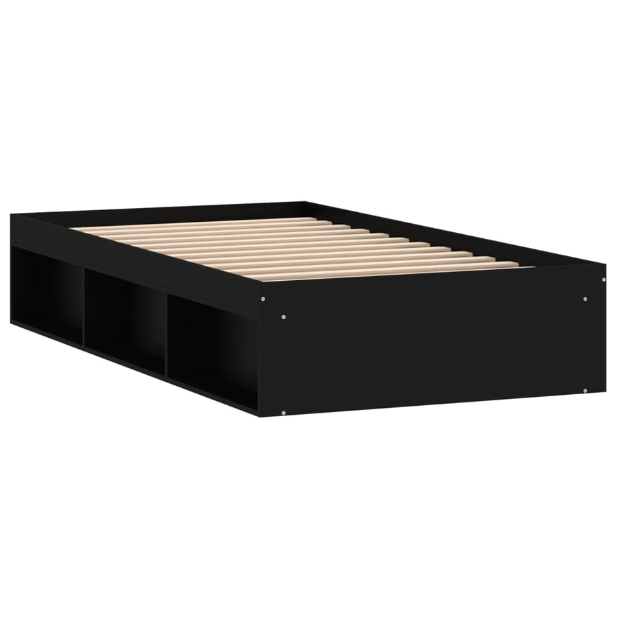 Bedframe 90 x 190 cm Zwart