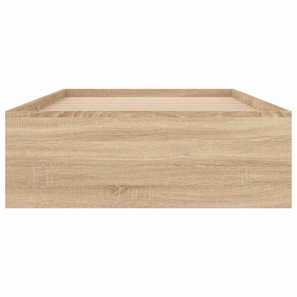 Bedframe Kleurig 90 x 190 cm Sonoma eiken