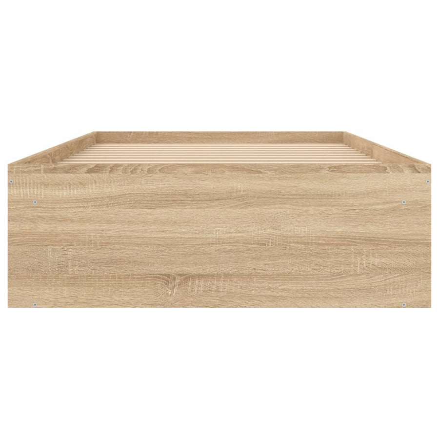 Bedframe Kleurig 90 x 190 cm Sonoma eiken