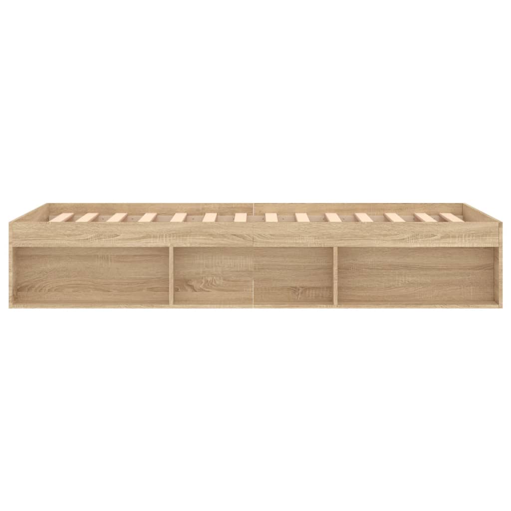 Bedframe Kleurig 90 x 190 cm Sonoma eiken