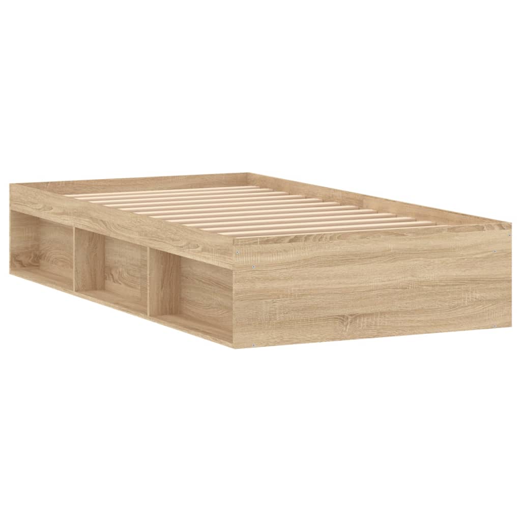 Bedframe Kleurig 90 x 190 cm Sonoma eiken