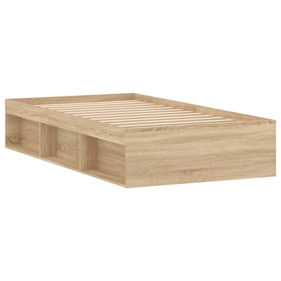 Bedframe Kleurig 90 x 190 cm Sonoma eiken