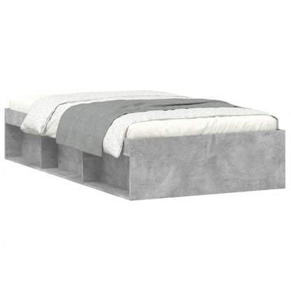 Bedframe 90 x 190 cm Betongrijs