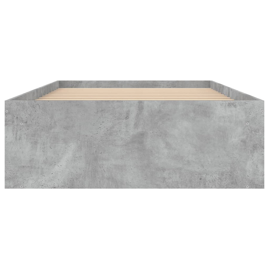 Bedframe 90 x 190 cm Betongrijs