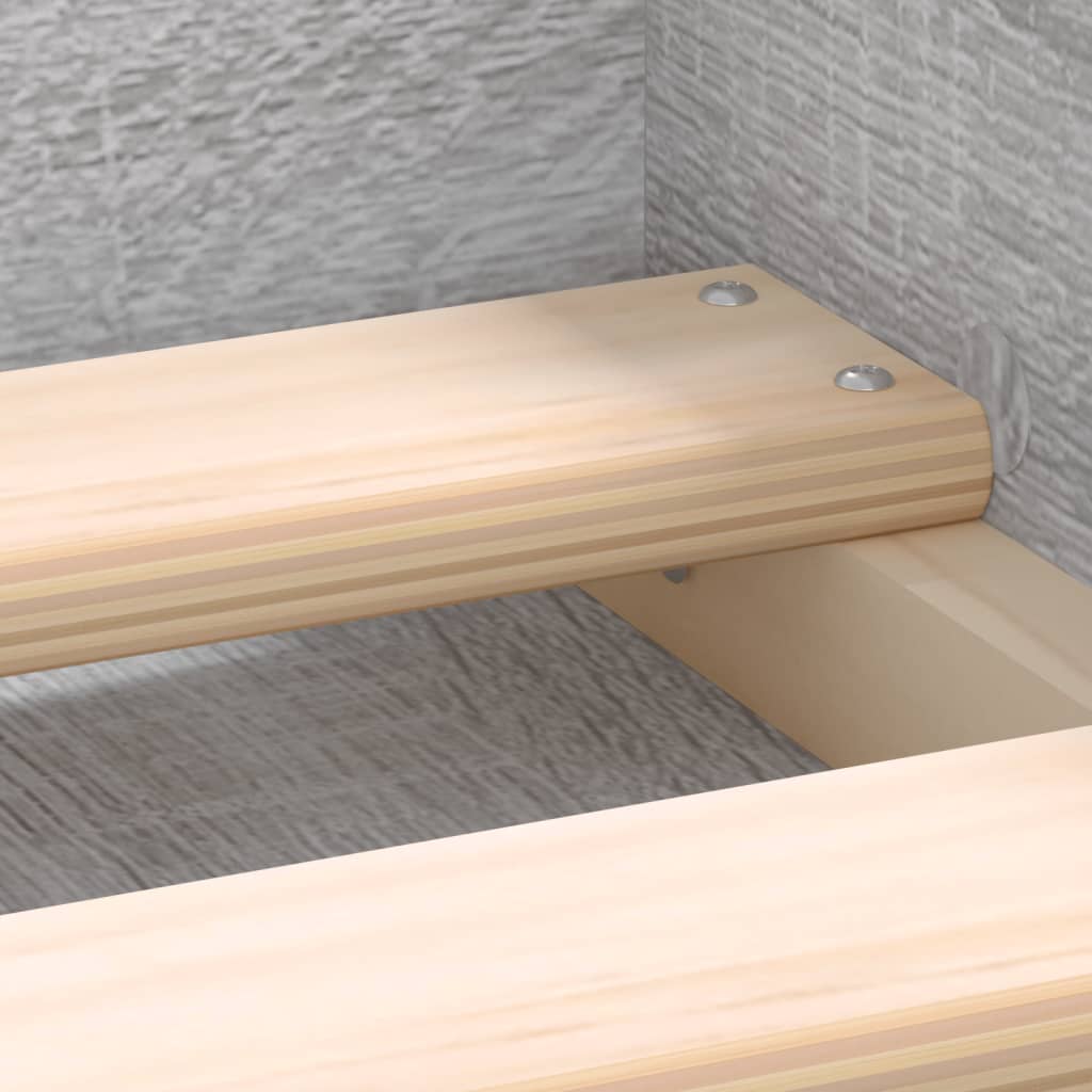 Bedframe Eikenkleurig 90 x 190 cm Grijs sonoma