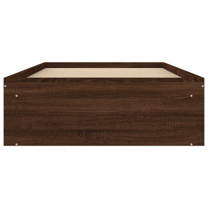 Bedframe Ig 90 x 190 cm bruin eikenkleur