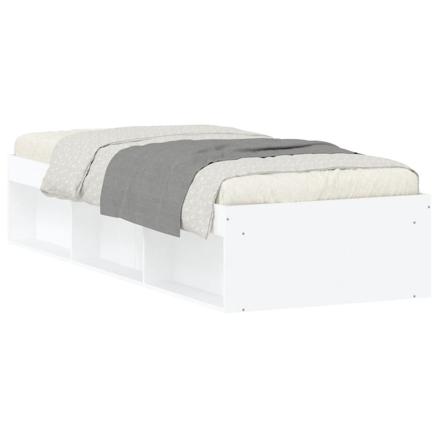 Bedframe 75 x 190 cm Wit