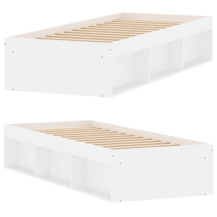 Bedframe 75 x 190 cm Wit