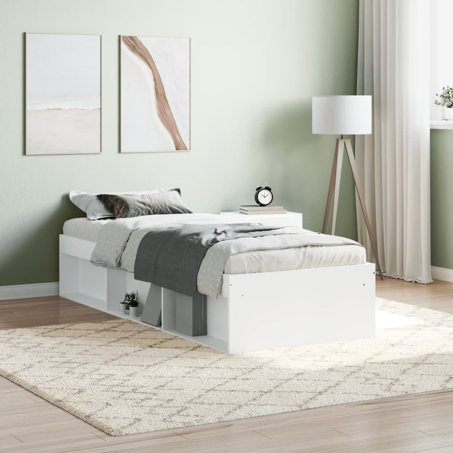 Bedframe 75 x 190 cm Wit