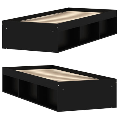 Bedframe 75 x 190 cm Zwart