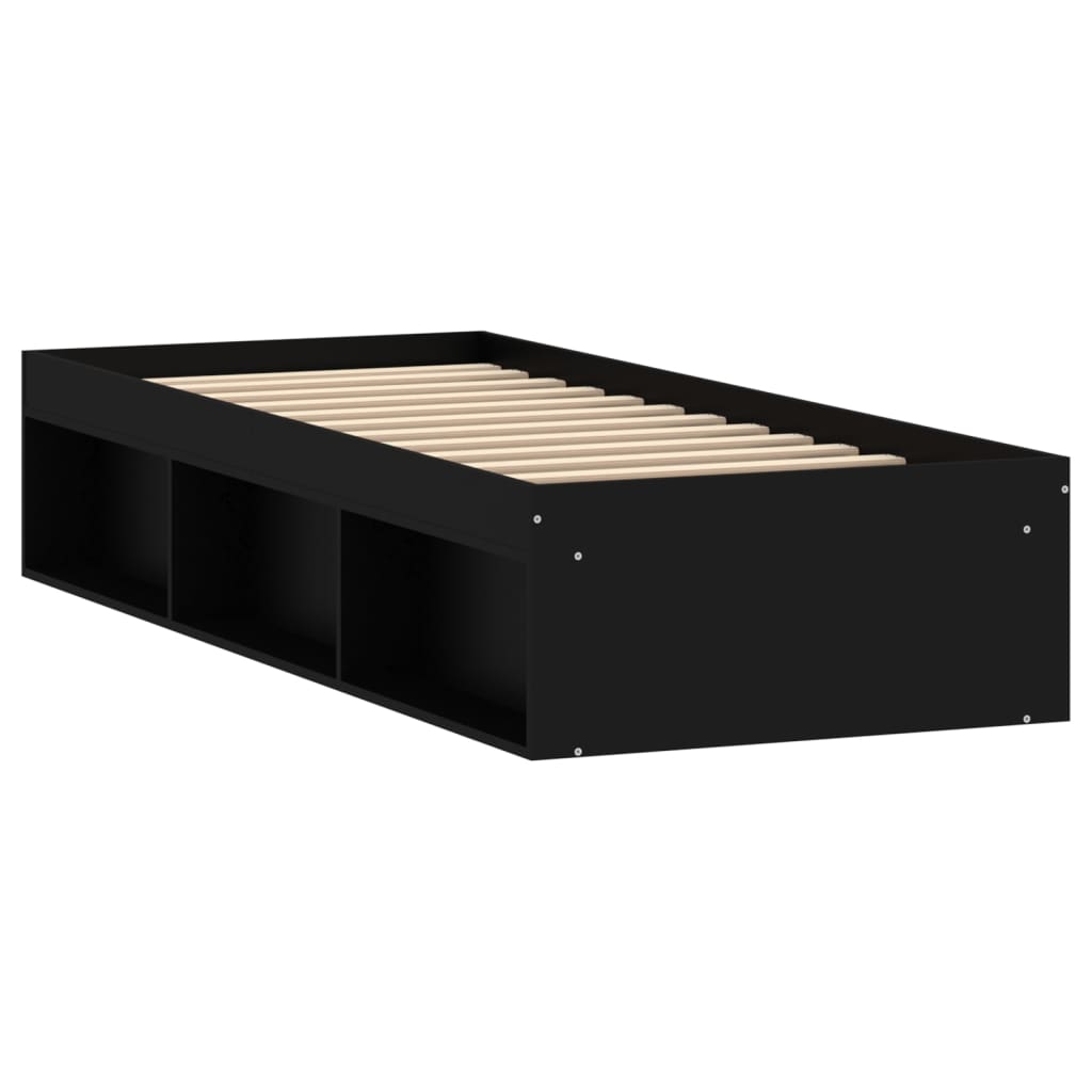 Bedframe 75 x 190 cm Zwart